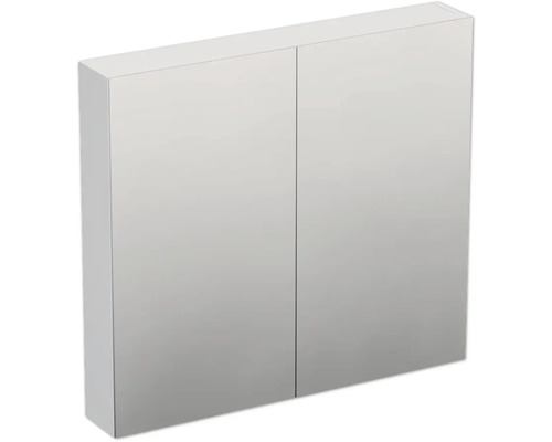 JUNGBORN Spiegelkast 2-deurs Trenta 80x72x14,4 cm wit mat