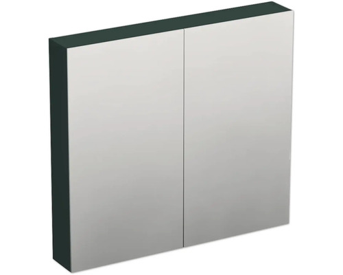 JUNGBORN Spiegelkast 2-deurs Trenta 80x72x14,4 cm groen salvia mat