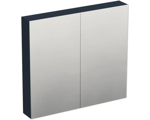 JUNGBORN Spiegelkast Trenta 72x80x14,4 cm blauw marino mat