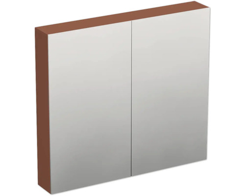 JUNGBORN Spiegelkast 2-deurs Trenta 80x72x14,4 cm cotto mat