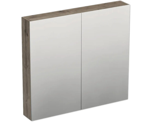 JUNGBORN Spiegelkast 2-deurs Trenta 80x72x14,4 cm wellington eiken