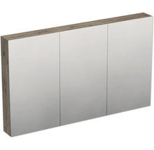 Spiegelkast met drie deuren en houten frame