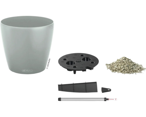 Lechuza Classico 21 complete set met plantenbak, inzet, grondsubstraat en waterniveau-indicator
