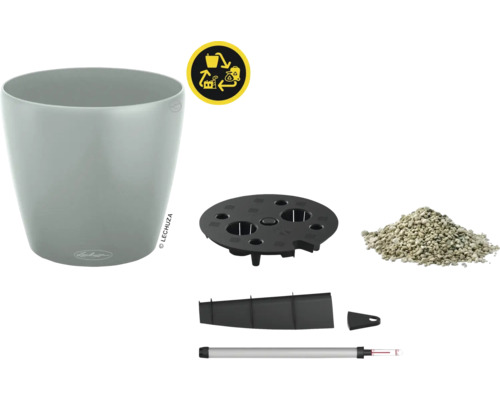 Lechuza Classico pot met bewateringsset en recyclingsymbool