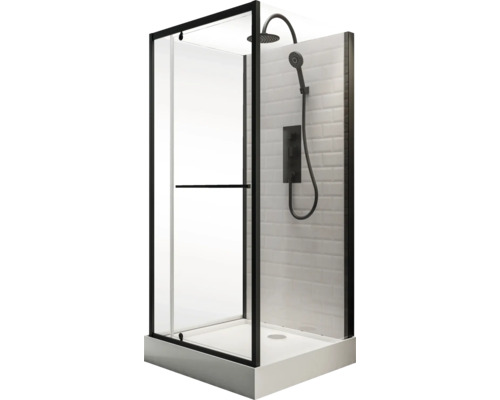 Volledige douchecabine met schuifdeur, douchekop en handdouche
