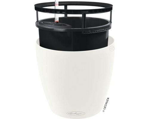 Bloempot met irrigatiesysteem en waterniveau-indicator