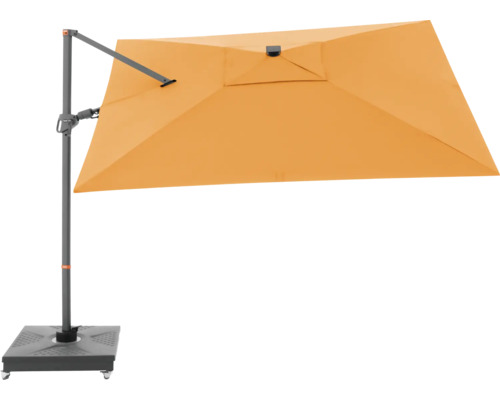 Vrijhangende parasol met parasolvoet voor buiten