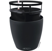 Zwarte plantenpot met irrigatiesysteem
