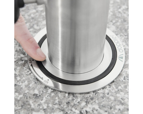 Doppler parasol met draaimechanisme om in en uit te schakelen