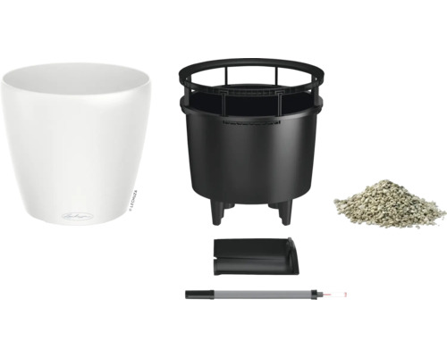 Lechuza Classico 21 complete set met plantenbak, inzetstuk, irrigatiesysteem en substraat