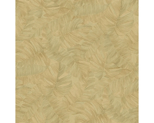 Behang met bladmotief
