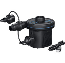 Elektrische luchtpomp met hulpstukken en USB-kabel