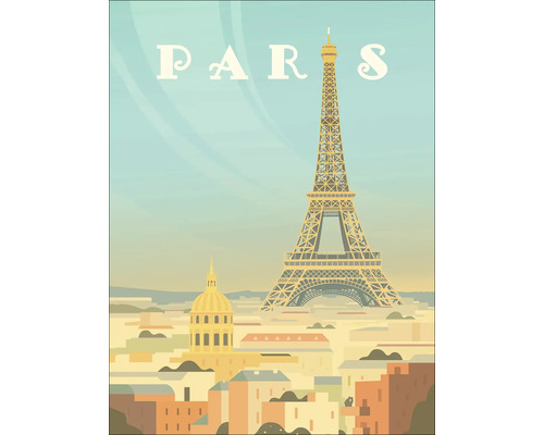 PURE LIVING Schilderij canvas Paris 57x77 cm