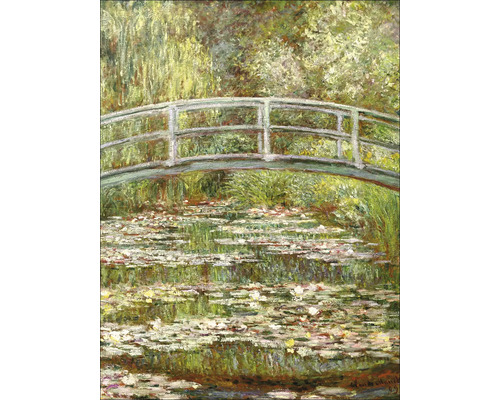 PURE LIVING Schilderij canvas Monet Bridge 57x77 cm