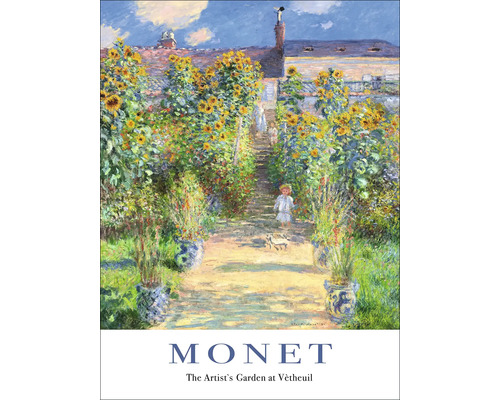 PURE LIVING Schilderij canvas Monet - The Artist's Garden at Vétheuil 57x77 cm