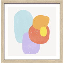 Ingelijste kunstwerk met abstracte vormen