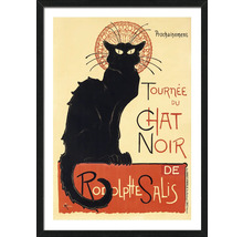 Ingelijste poster van een zwarte kat door Henri de Toulouse-Lautrec