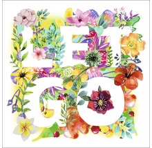 Illustratie met bloemen en de tekst Get Go