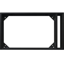 Zwart stalen frame met bevestigingsgaten