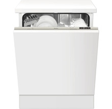 Open, witte vaatwasser van Amica met vaat