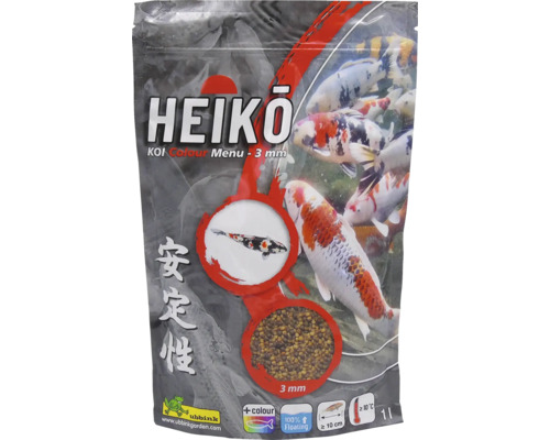 HEIKO Koi Colour Menu Vijvervoer 3 mm 1000 ml Verpakking Heiko Koi Colour Menu visvoer, 3 mm