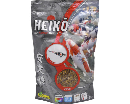 HEIKO Koi Colour Menu Vijvervoer 3 mm 1000 ml Heiko Koi Colour Menu visvoer, 3 mm
