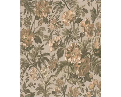 Vliesbehang 124265 Isa Flowers bloemen beige