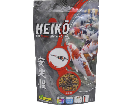 HEIKO Koi Colour Menu Vijvervoer 6 mm 1000 ml Heiko Koi Colour Menu Visvoer 6 mm verpakking