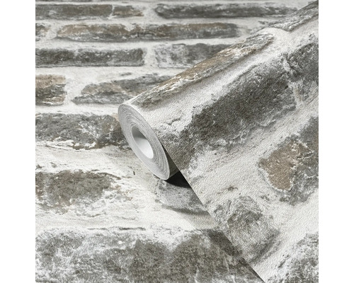 Rol behang met baksteenpatroon