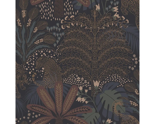 Vliesbehang 118729 Envy bladeren dieren jungle Behang met jungle motief, luipaarden en planten