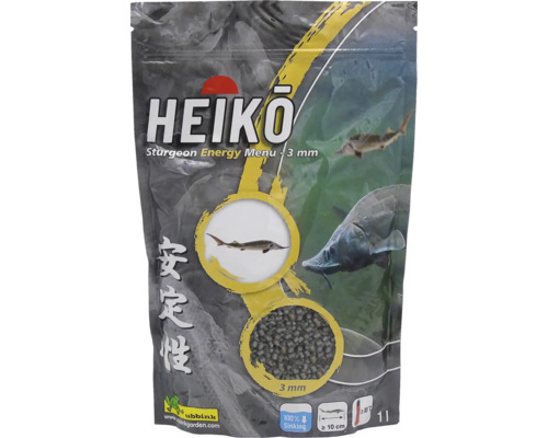 HEIKO Sturgeon Energy Menu Vijvervoer 3 mm 1000 ml Verpakking Heiko Steurvoer Energie Menu 3 mm