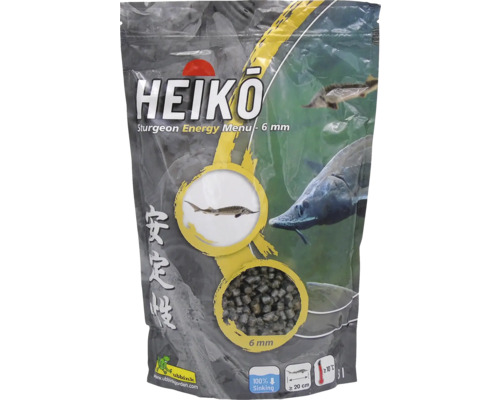 HEIKO Sturgeon Energy Menu Vijvervoer 6 mm 3 L Verpakking van Heiko Steurvoer Energy Menu met pellets van zes millimeter