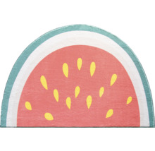 Halve cirkelvormige vloerkleed met watermeloenontwerp