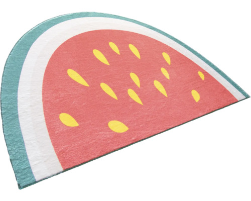 Halfrond tapijt met watermeloenmotief