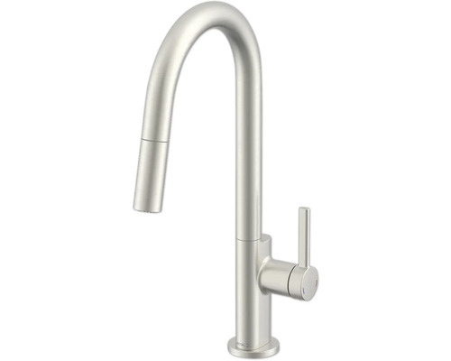 Keukenkraan met hoge uitloop en uittrekbare sproeier