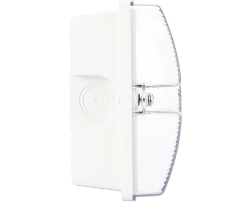 Vochtbestendige lamp met transparante afdekking