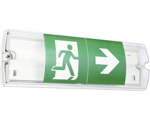 Nooduitganglamp met pijl naar rechts