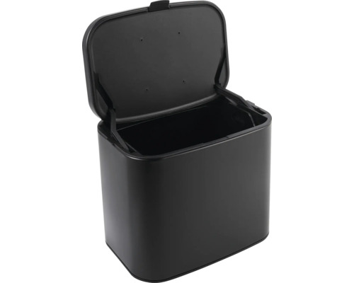 Open afvalbak van metaal