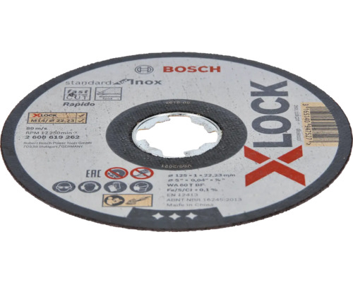 Bosch doorslijpschijf X-Lock, diameter 125 millimeter