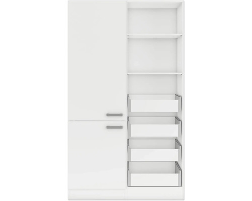 Keukenkast met planken en lades