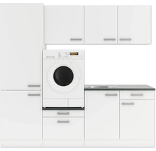 OPTIFIT Wasmachine kast Salo214 wit mat 220x60 cm