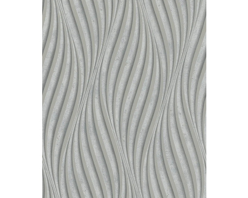 MARBURG Vliesbehang 34261 City Glow grijs zilver Behang met golvend 3D-patroon voor wanddecoratie