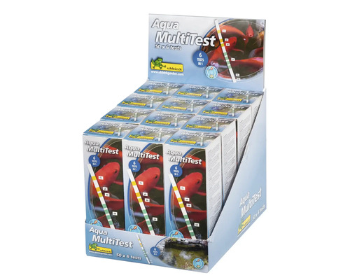 Aqua MultiTest in display met 50 verpakkingen van elk zes tests