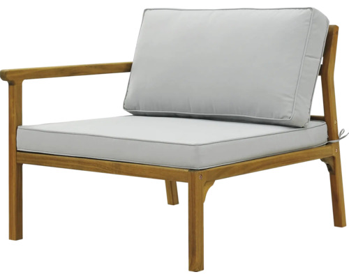 Tuinloungestoel met houten frame en kussens