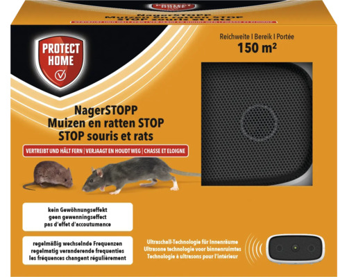 Verpakking Nagerstopp voor het verdrijven van muizen en ratten voor binnenruimtes tot 150 vierkante meter