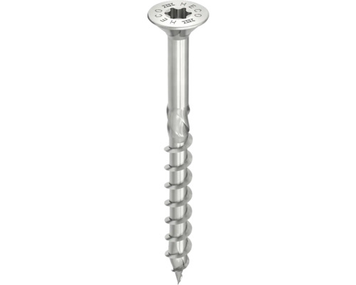 HECO Topix-Plus Universele schroef 3,5x40 mm platverzonken kop met freesholtes Torx T20 deeldraad RVS A2, 200 stuks