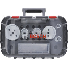Bosch gatenzaagset in een transparante gereedschapskoffer