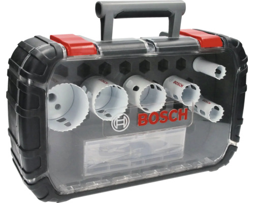 Bosch gatenzagenset in transparante opbergkoffer