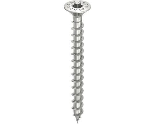 HECO Topix-Plus Universele schroef 5,0x30 mm platverzonken kop met freesholtes Torx T20 voldraad RVS A2, 200 stuks