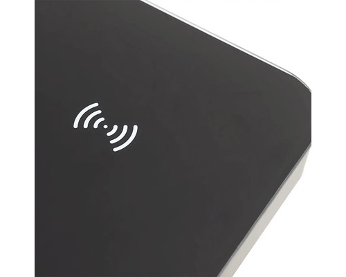 Draadloos laadstation met inductiesymbool